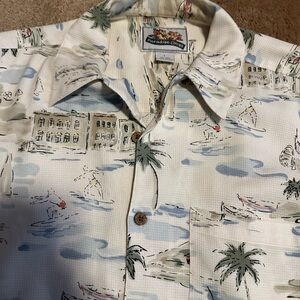 Paradise Cotton Scenic Print Shirt